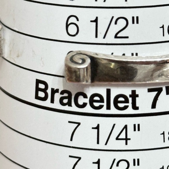 James Avery Retired Bracelet Greek Scroll Cuff 925 Sterling 6.75 26.8g 0684 R - Picture 8 of 10